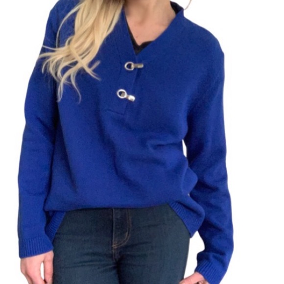 Karen Scott Sweaters - NWT Karen Scott Blue Sweater Size Large